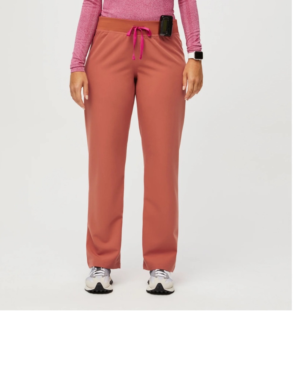 Figs Livingston Scrub Pants in Terracotta